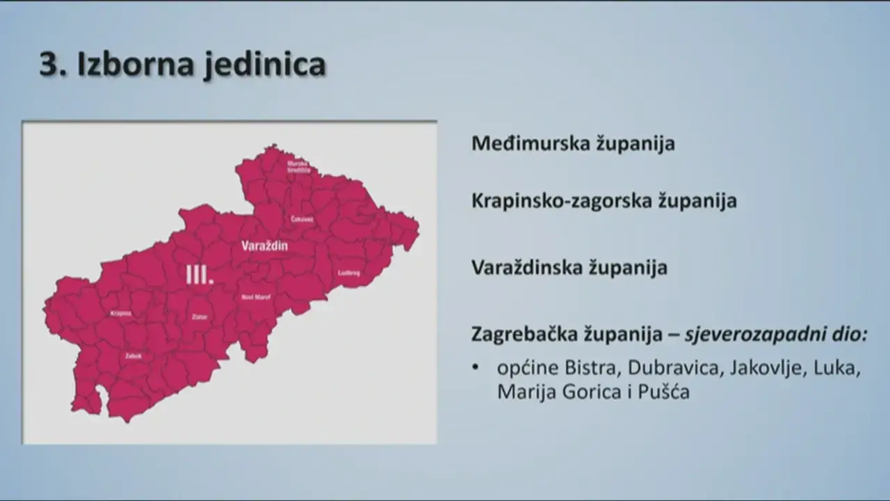 Ovo su nove izborne jedinice: Najveća promjena je u Zagrebu