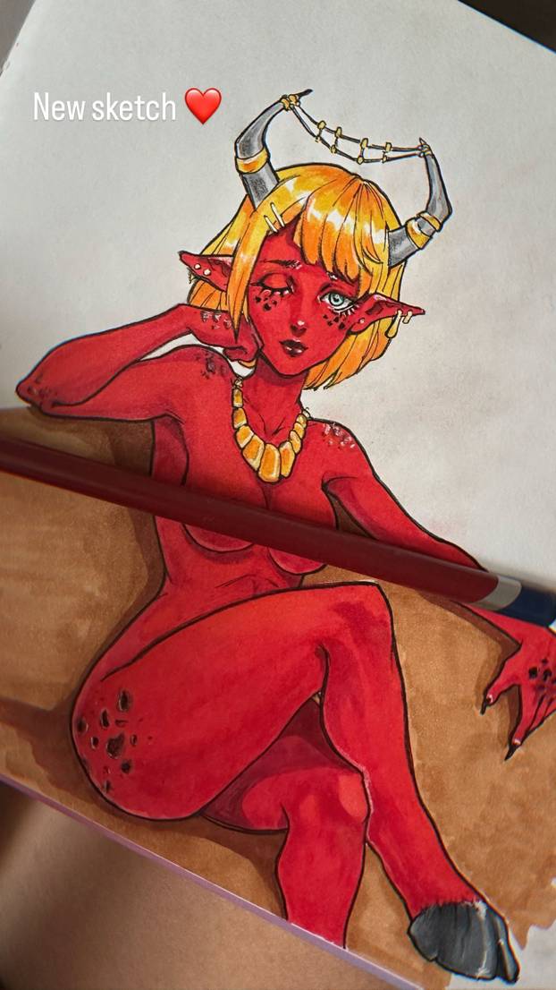 FOTO I zgodna i talentirana: Umjetnica pretvorila erotske crteže u milijunsku karijeru!