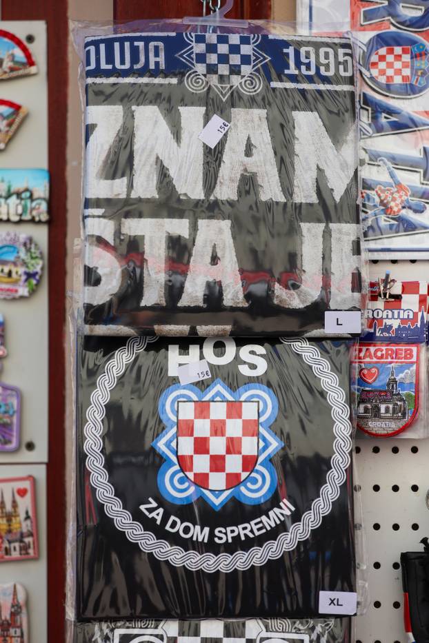 Zagreb: Prodaja suvenira uoči koncerta Makra Perkovića Thompsona