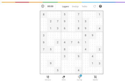 Novo: Zaigraj megapopularni sudoku online na 24sata.hr