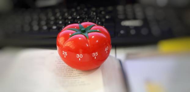 Pomodoro,Timer,On,The,Desk.