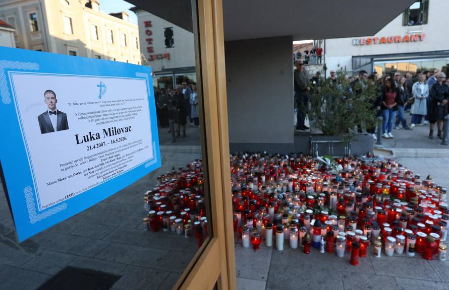 Drniš: Mirno okupljanje,prosvjed i molitva za ubijenog Luku Milovca