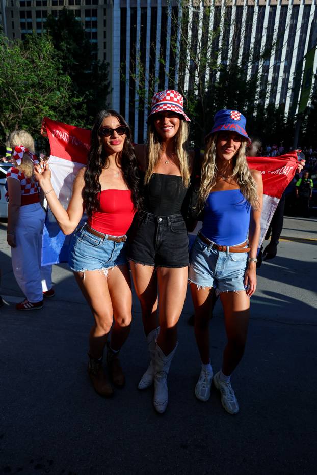 SP 2026 Dallas: Velika povorka hrvatskih navijača u Dallasu uoči utakmice Engleske i Hrvatske na Svjetskom prvenstvu