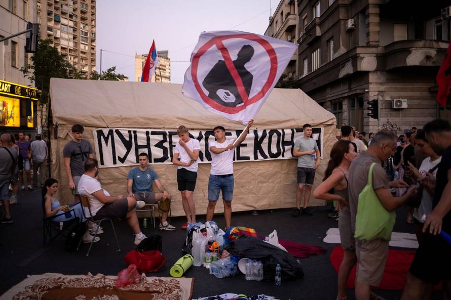 Anti-government protest in Belgrade