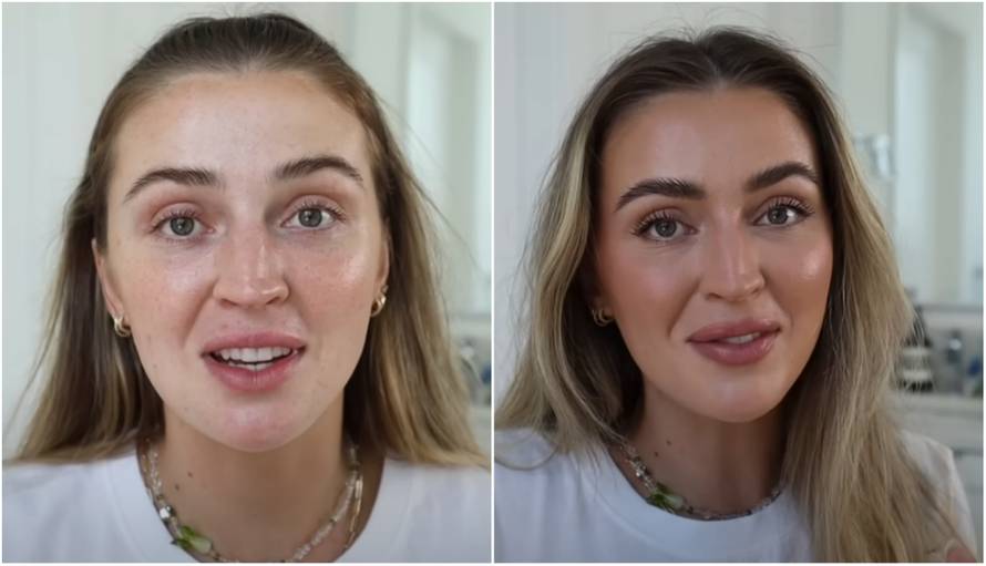 Pogledajte razliku između lica bez šminke i 'no make-up looka'