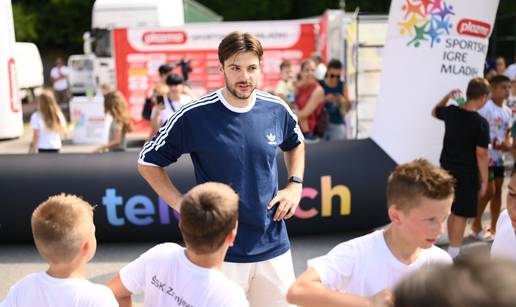 Najpoznatiji hrvatski sportski brk zaigrao graničara s djecom na finalu Sportskih igara mladih