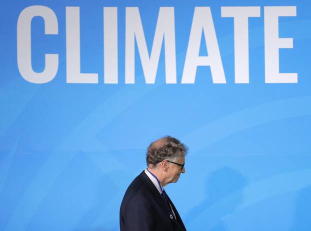 Bill Gates arrives to speak during the 2019 United Nations Climate Action Summit at U.N. headquarters in New York City, New York, U.S.