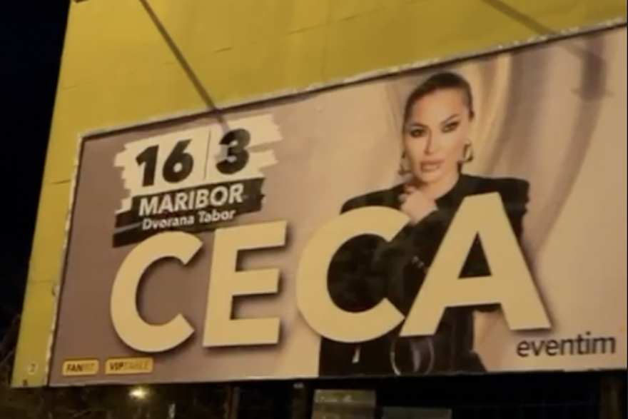 Zagreb: Plakati za Cecin koncert