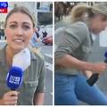 VIDEO Reporterka se javljala uživo iz Los Angelesa. Pokazala je na policiju - doletio joj metak