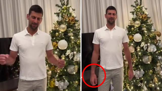 VIDEO Đoković čestitao Božić, a fanovi se čude: 'Što je s rukom?'