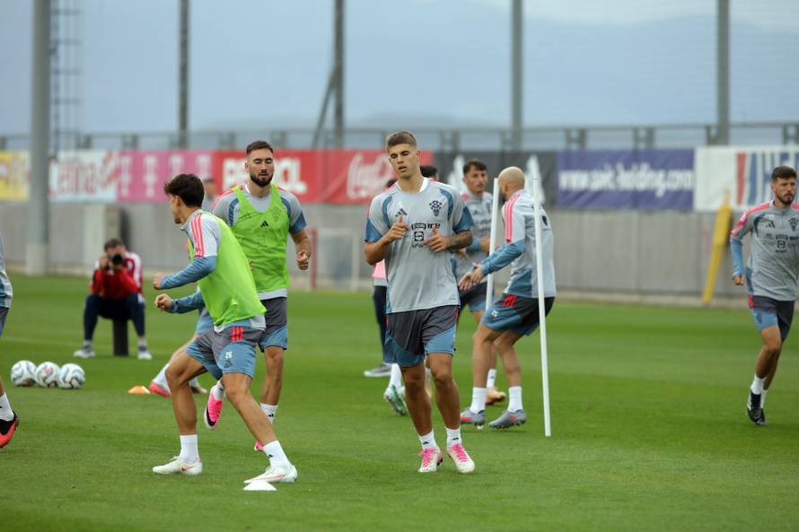 Rijeka: Trening hrvatskih nogometnih reprezentativaca