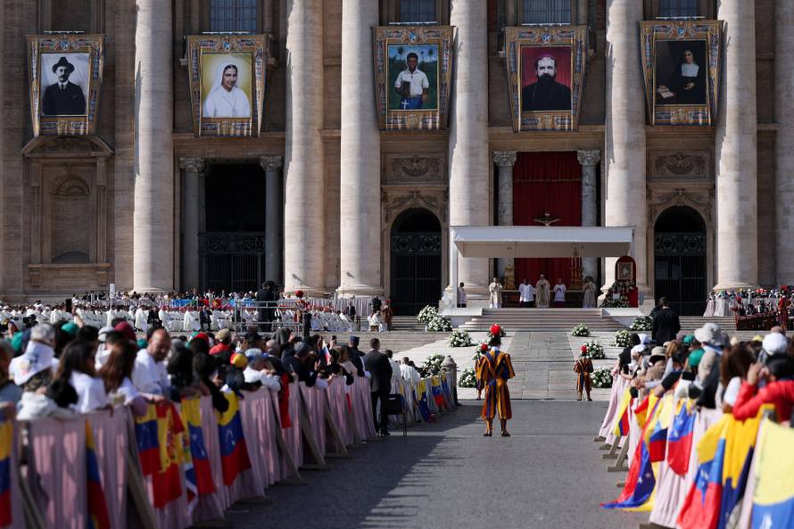 Canonisation of seven new saints during a Mass in St. Peter's Square at the Vatican