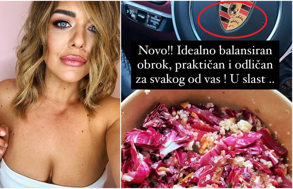 Sandra Perković fotkala što jede pa otkrila da 'juri' u Porscheu