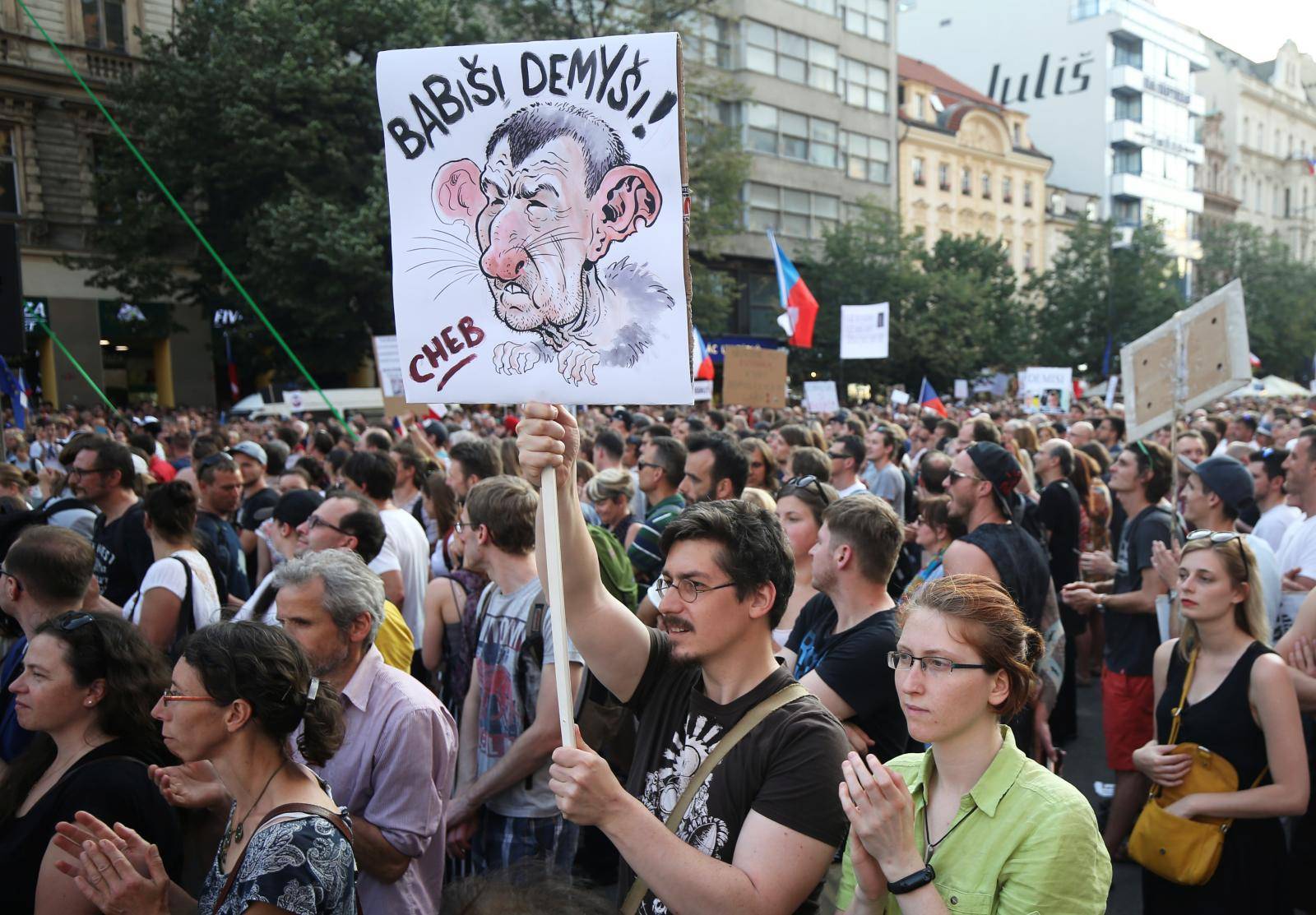 Protest rally demanding resignation of Czech Prime Minister Andrej Babis in Prague