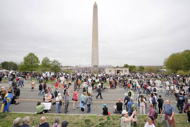 Anti-Trump 'Hands Off!' protest, in Washington