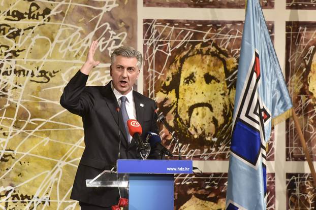 Predsjednik HDZ-a Andrej Plenković sudjeluje na obljetnici HDZ-a u Šibeniku