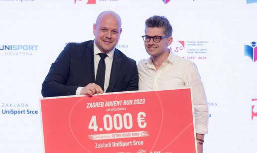 Zagreb Advent Run dodijelio je 4000 € Zakladi UniSport Srce