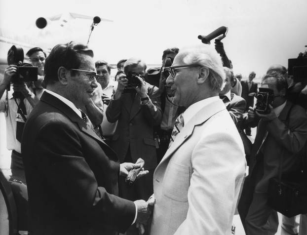 Tito und Erich Honecker / Ostberlin/1976