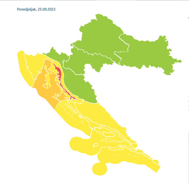 Crveno upozorenje DHMZ-a: Na Sjevernom Jadranu olujna bura