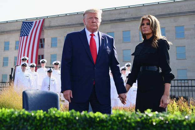 President Trump Lays a Wreath at the Pentagon for 9/11