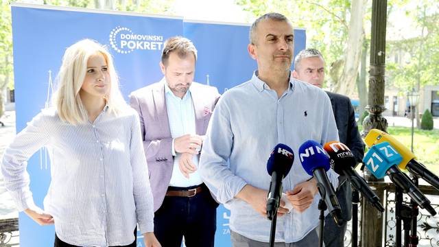 Zagreb: Stožer Miroslava Škore održao konferenciju za medije na Zrinjevcu