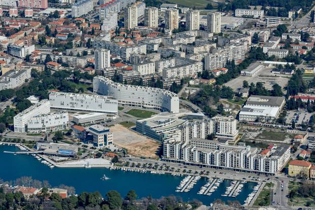 Pogled iz zraka na Grad Zadar