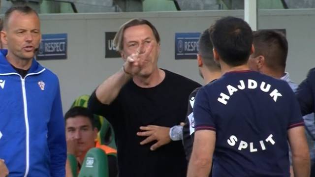 VIDEO Tramezzani se umalo potukao s trenerom Hajduka: 'Takav sam i neću se mijenjati'