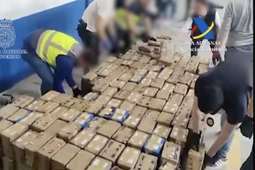 Španjolska policija zaplijenila je 7,5 tona kokaina skrivenog u smrznutoj tuni