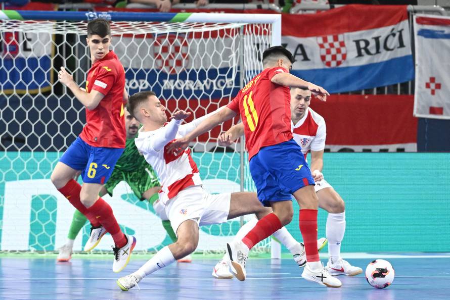Susret Hrvatske i Španjolske u polufinalu Europskog prvenstva u futsalu