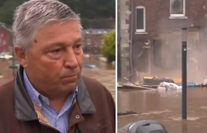 Nevjerojatna snimka: Dok je gradonačelnik u Belgiji davao izjavu iza njega se urušila kuća