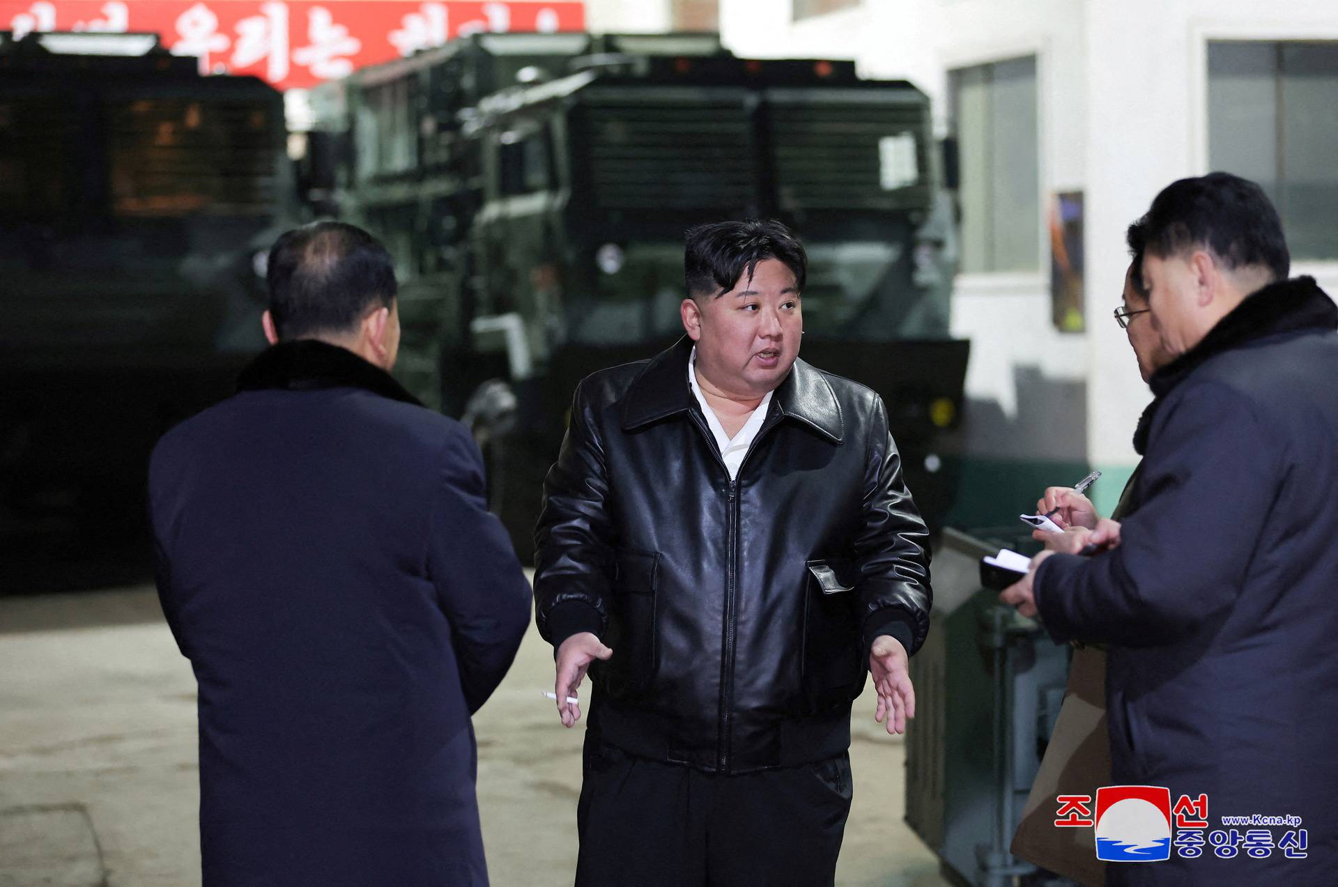 North Korean leader Kim Jong Un visits a munitions factory