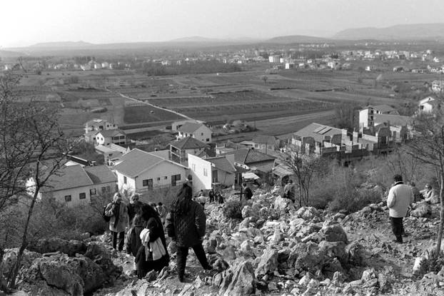 Podbrdo, mjesto ukazanja Gospe u Međugorju, 27.1.1991.