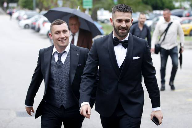 Split: Marko Livaja dolazi u crkvu na svadbu s Iris Rajčić 