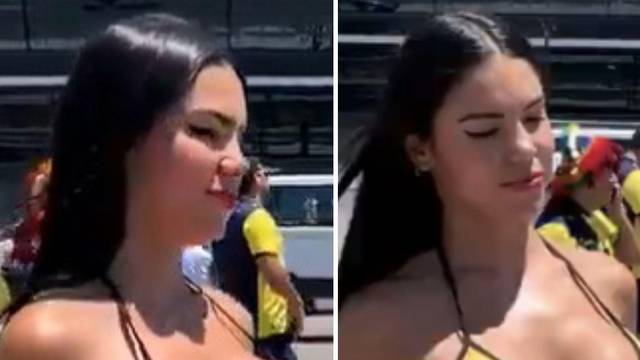 VIDEO Čvrsta konkurencija Knoll iz Ekvadora: Nećete vjerovati u čemu je dama došla na stadion