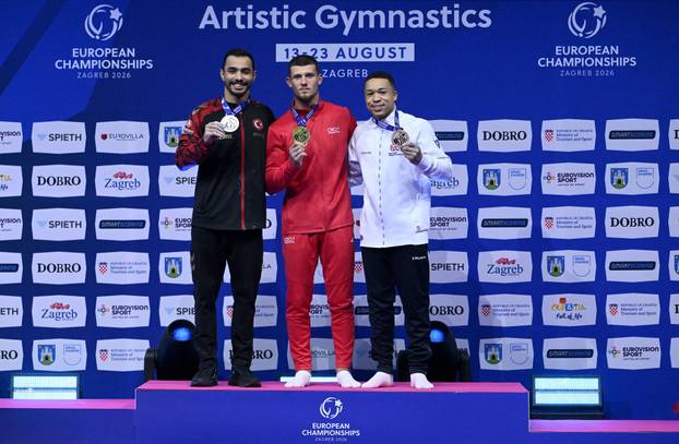 Zagreb: Illia Kovtun osvojio zlato u ručama na Europskom prvenstvu u gimnastici 2026.