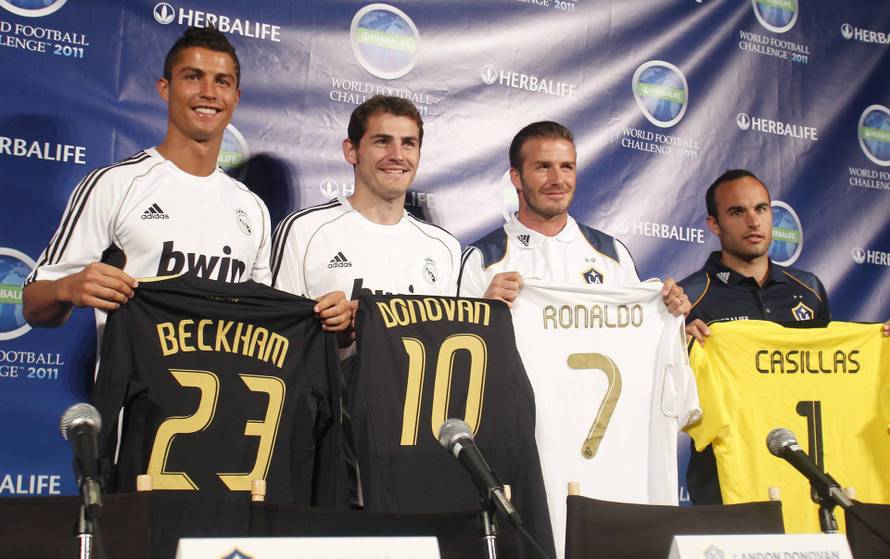 Los Angeles: Trening i konferencija nogometnog kluba Real Madrid 