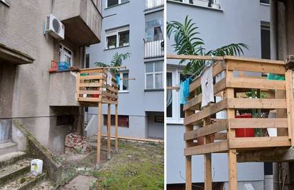 'Stavi drvo i dobro je': Ovo je drveni balkon iz Zagreba koji je zapalio društvene mreže