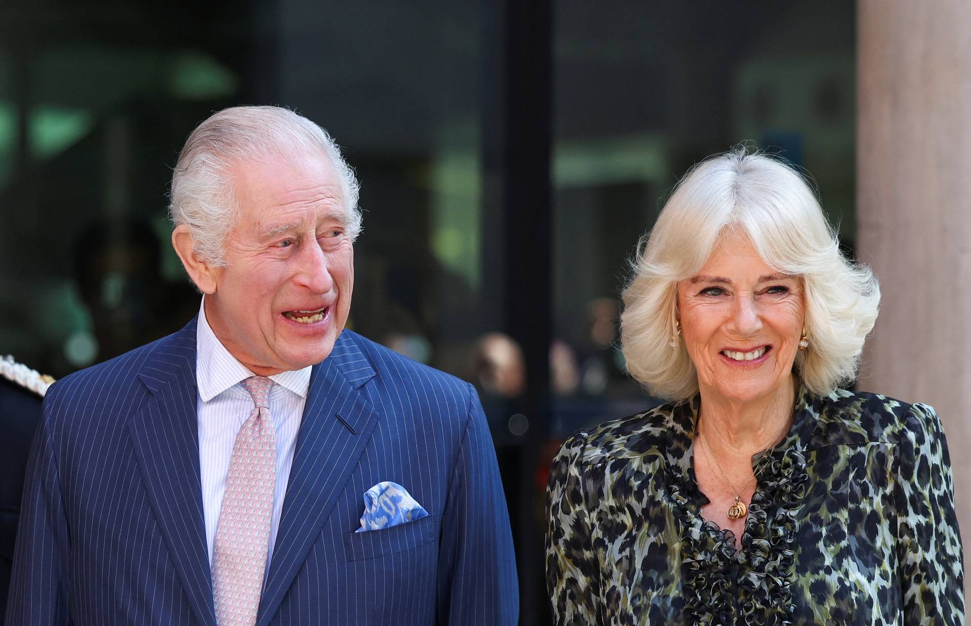 Britain's King Charles and Queen Camilla visit the University College Hospital Macmillan Cancer Centre, in London