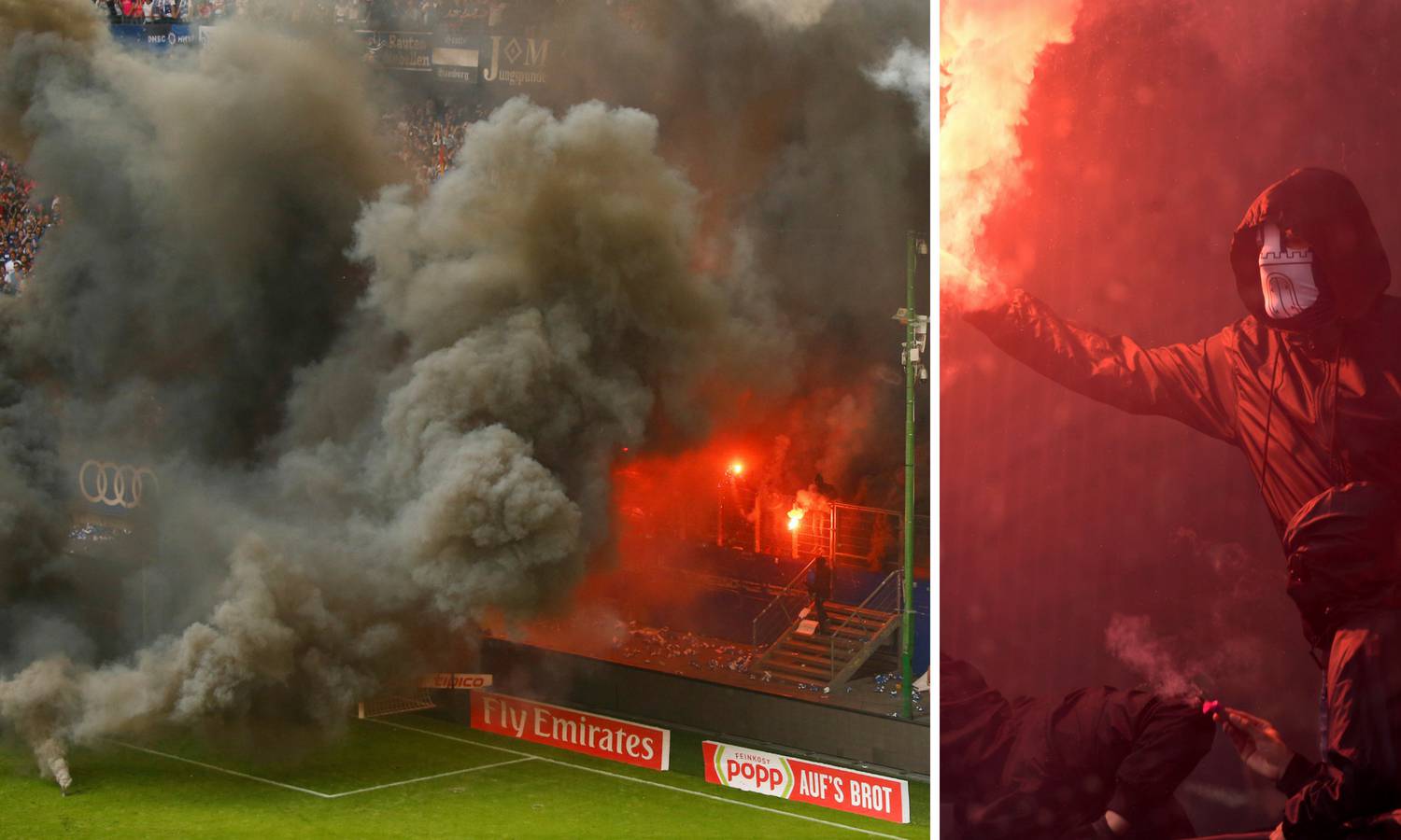 Ludilo u Hamburgu: HSV ispao iz lige; navijači zapalili stadion