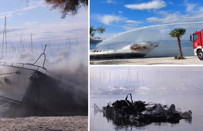 Jutro poslije: Sablasni prizori izgorjelih jahti u Marini Kaštela