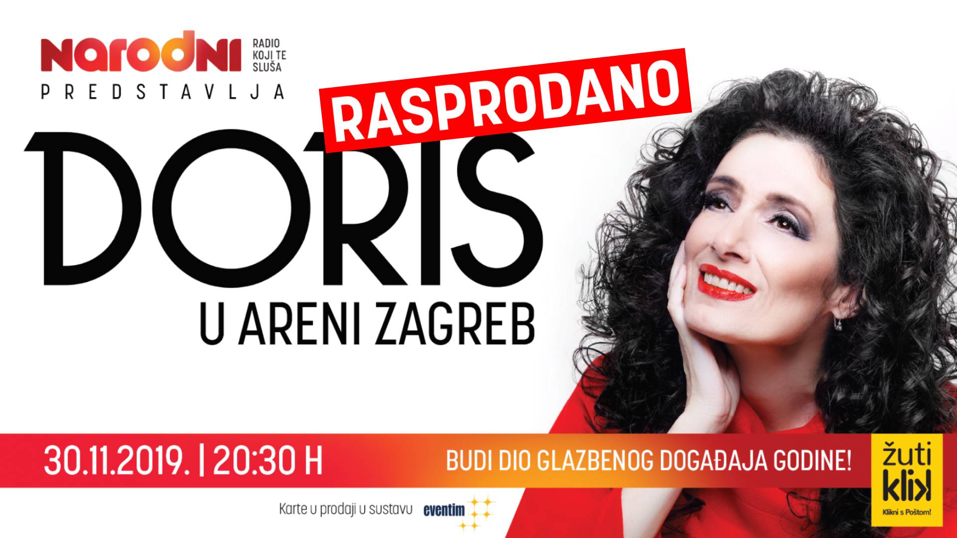 Planule dodatne ulaznice za Doris u Areni Zagreb