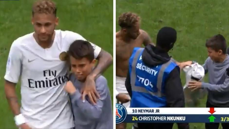 Neymar oduševio: Dječak upao na teren, dobio zagrljaj i dres...