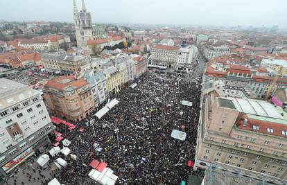 Strane agencije: Tisuće učitelja prosvjedovale su u Zagrebu