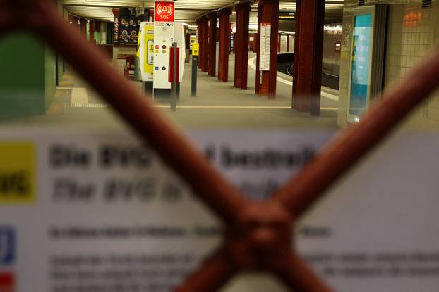 Trade union Verdi calls for a nationwide warning strike for higher wages and better working conditions, in Berlin