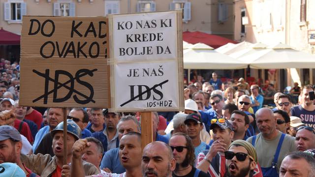 Pula: Radnici Uljanika ponovno na ulicama i tra??e ostavku uprave