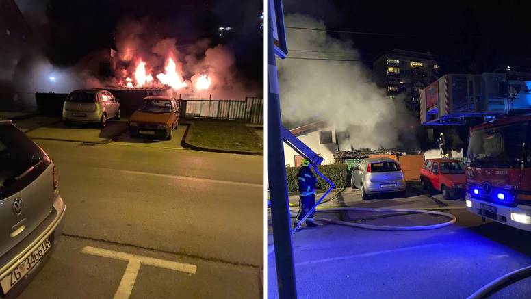 VIDEO Opet požar u Zagrebu: 'Vatra je bila ogromna, strašno nešto, progutala je cijelu kuću'