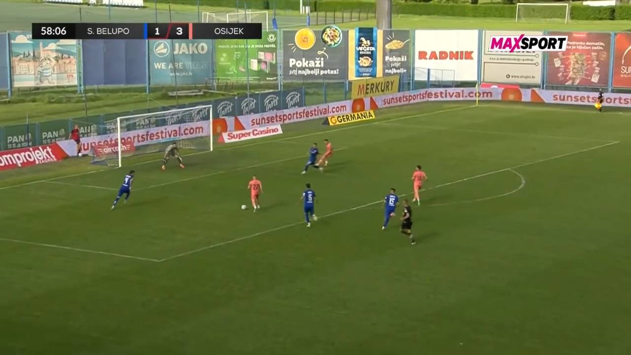 VIDEO Pogledajte dvije golčine Omerovića za veliku pobjedu Osječana protiv Slaven Belupa