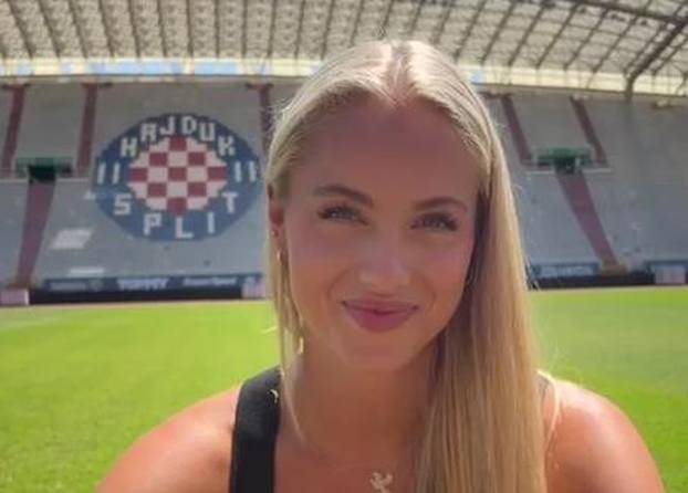 FOTO Najljepša nogometašica svijeta zablistala na Poljudu uz Mirtu Šurjak: 'Ovo je moj san'