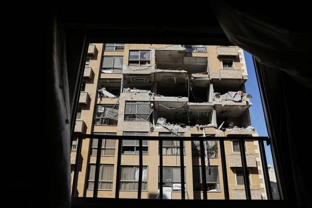 Aftermath of an Israeli strike, in central Beirut