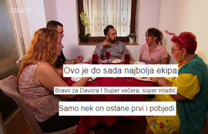 Gledatelji su zadovoljni ekipom i domaćinom Davorom u 'Večeri za 5': 'Samo neka on pobijedi!'